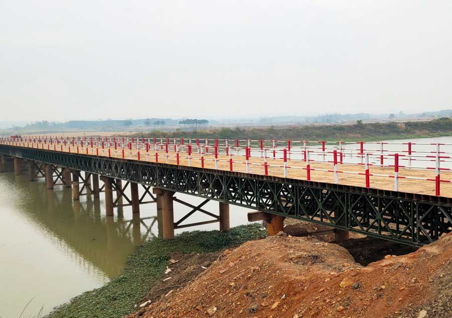 宣城市宣州區S604沈村至朱橋建設工程鋼便橋