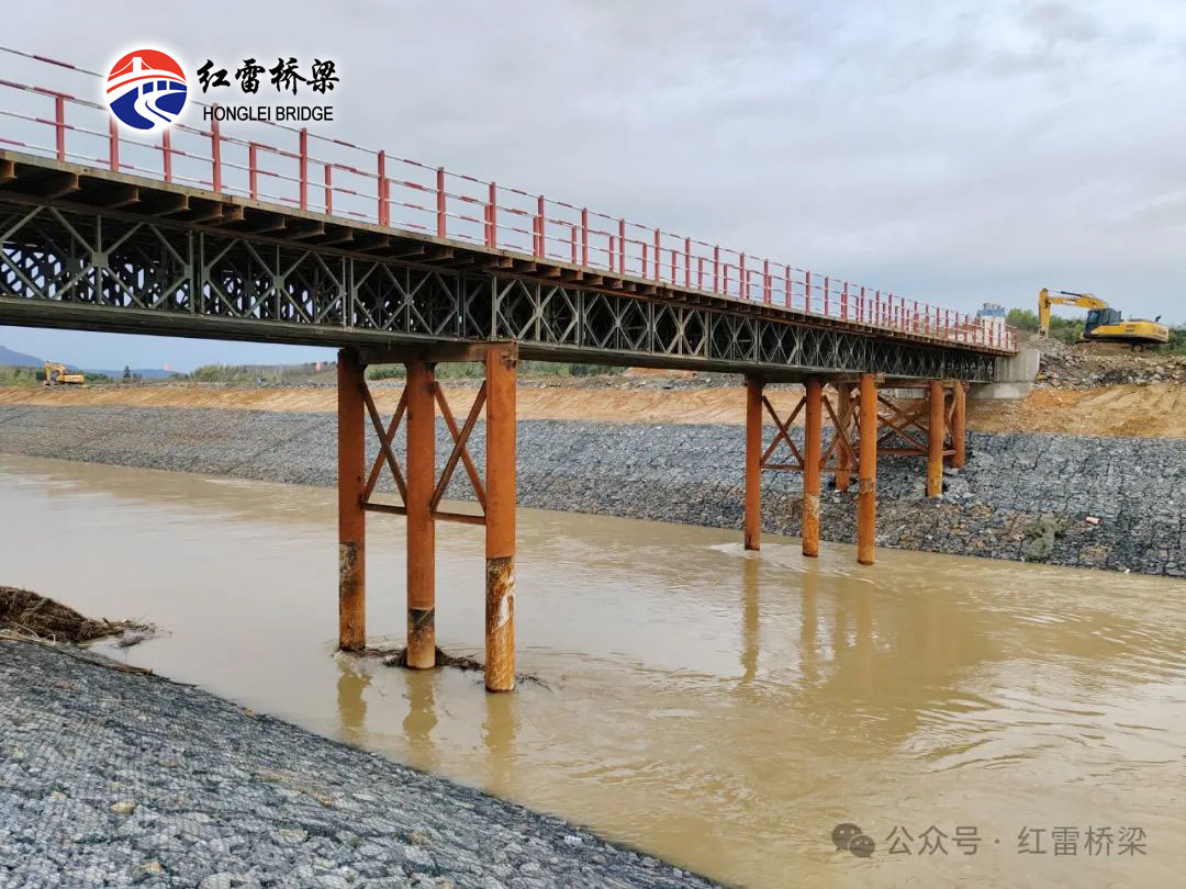 安徽廣德鳳凰山水庫樞紐工程鋼棧橋順利完工